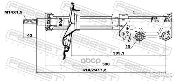 Амортизатор задний правый GAS.twin tube 4853089