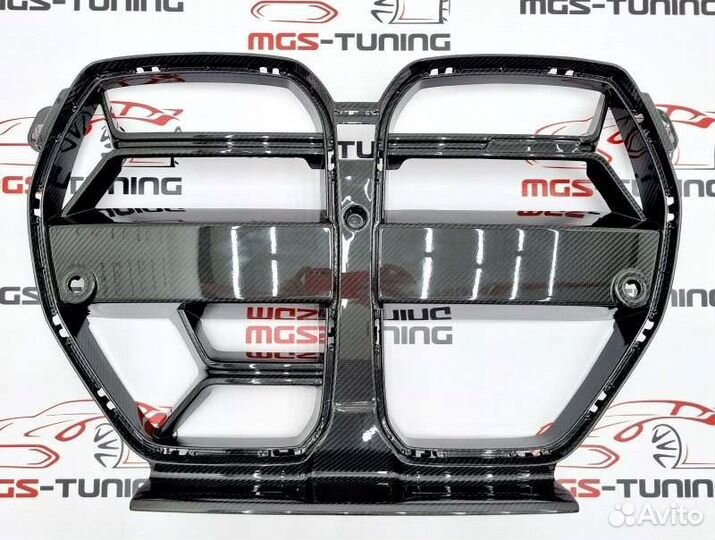 Решетка CSL карбон под радар BMW M3 M4 G80 G82