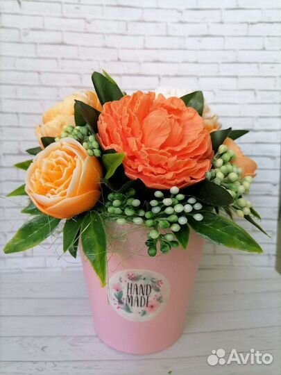 Букет цветов из мыла