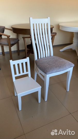 Набор стол и стулья детские из массива бука