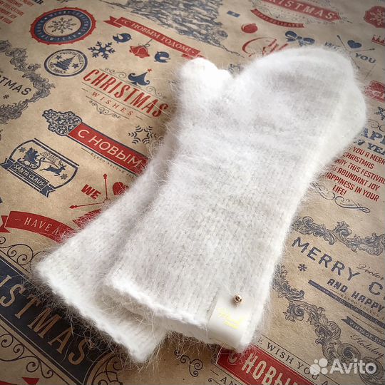 Комплект шапка, шарф, варежки