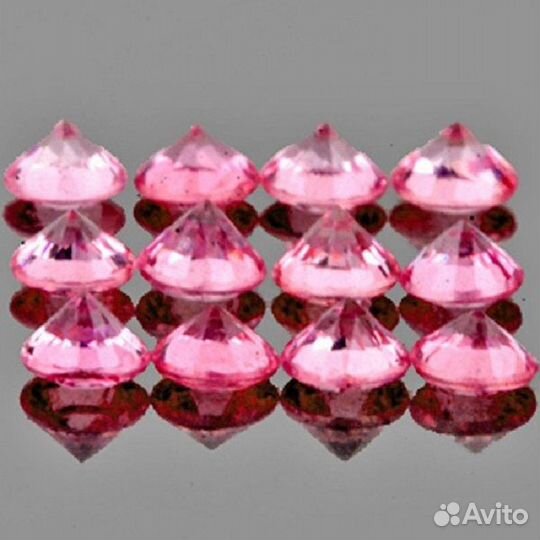 Сапфир натуральный 1,02Ct 2,50мм 12шт VVS Цейлон