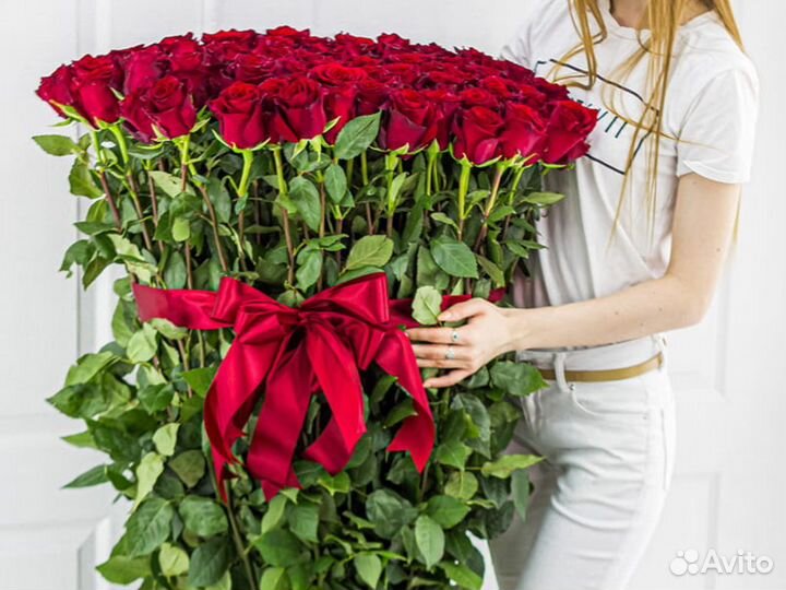 Высокие длинные розы гиганты