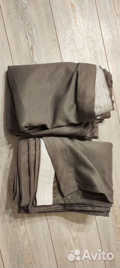 Новые матовые шторы серого цвета