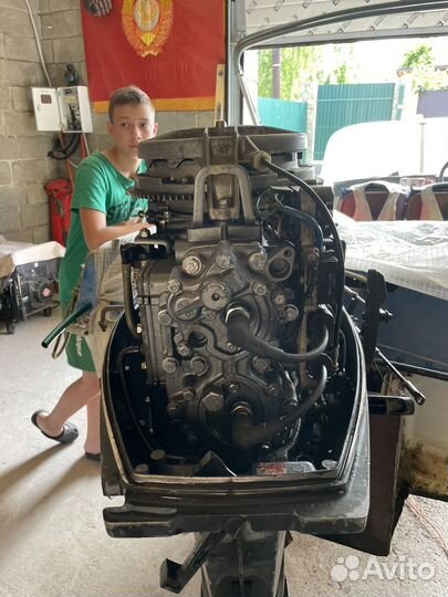 Мотор ямаха 40л/с, заводится с полоборота