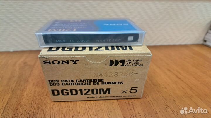 Dds data cartridge sony dgd120m