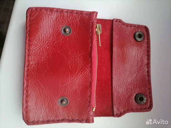 Мини кошелек кожа ручная работа