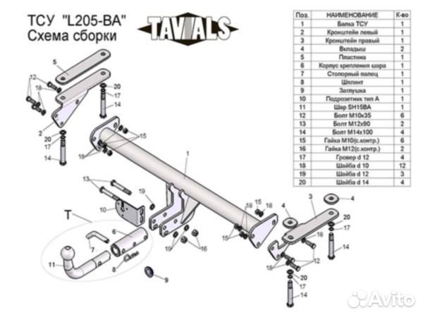 Фаркоп Land Rover Freelander 2006-2014