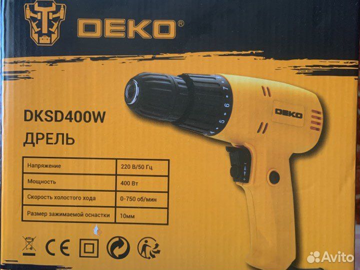 Дрель Deko dksd 400W