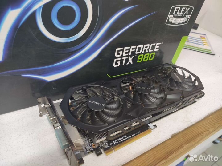 Gigabyte GTX980 4гб (артефачит)