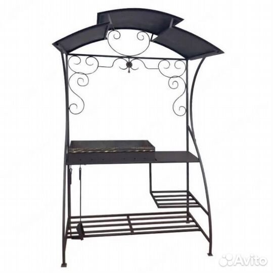 Мангал с печью под казан