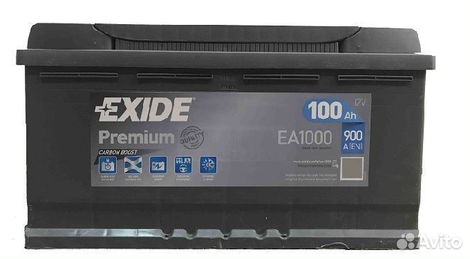 Новый аккумулятор Exide Premium EA1000
