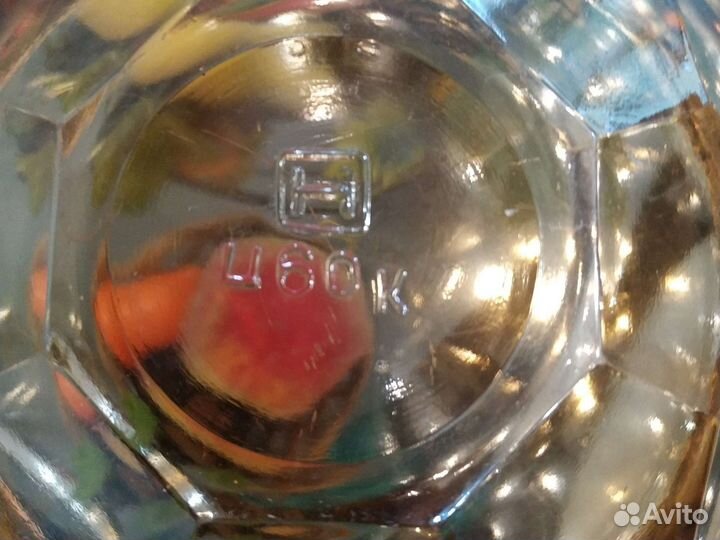 Салатники стопочки,и др.цветное стекло времён СССР