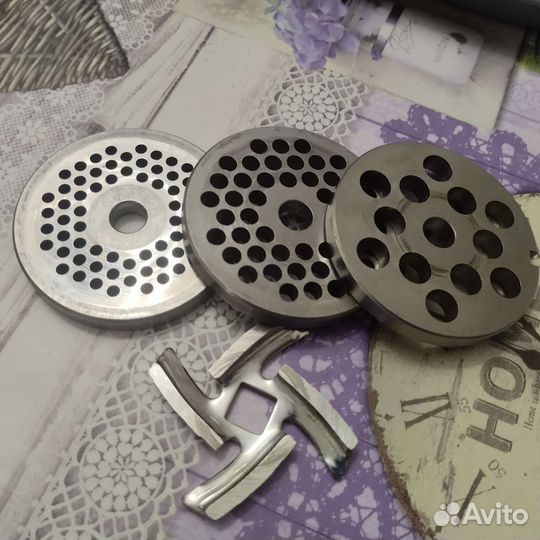 Нож и решетки от мясорубки Braun Power Plus 1100