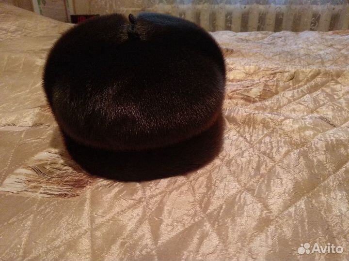 Мужская шапка мех нерпы 56-58 размер