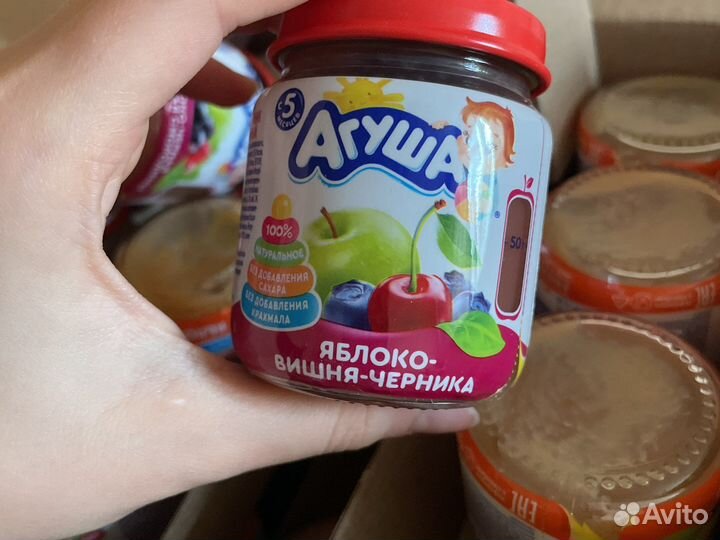 Фруктовое пюре агуша