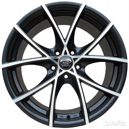 Диски R18 8j 5x114,3 ET35 Sakura 9517 bkf