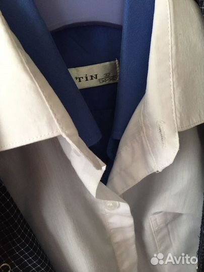 Рубашка школьная, рост 134