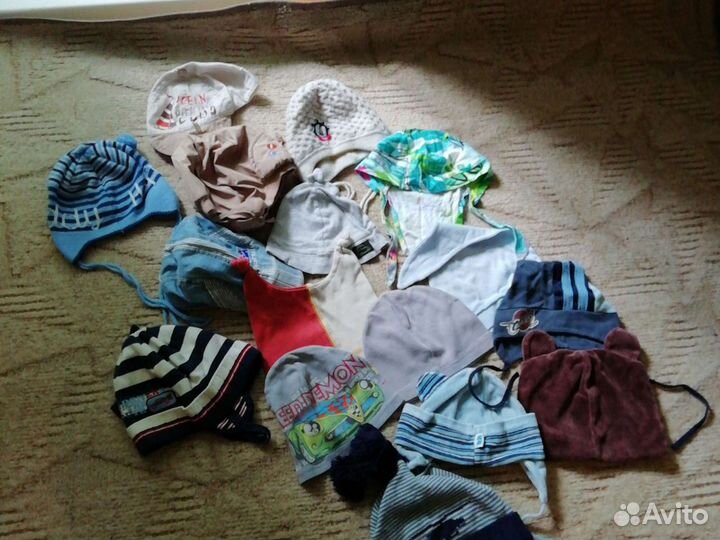 Шапочки для мальчика от 1года до 4 лет