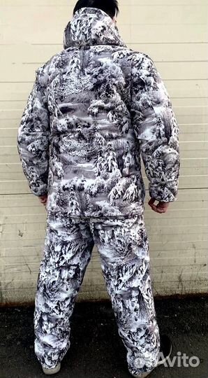 Костюм рыбака зимний лес