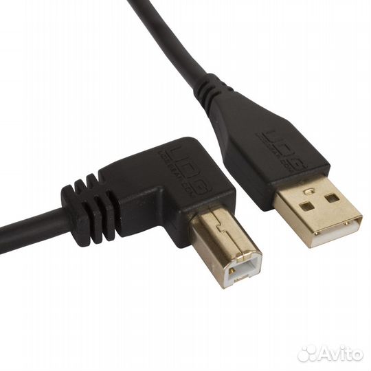 UDG Ultimate Audio Cable USB 2.0 A-B Black Angled