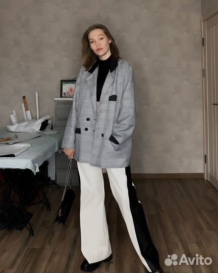 Брюки из экокожи