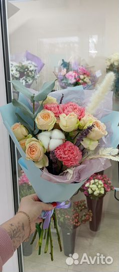 Цветы Букеты 101 роза