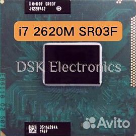 Процессор Intel i7-740QM/2630QM/2640M/2820QM ноут