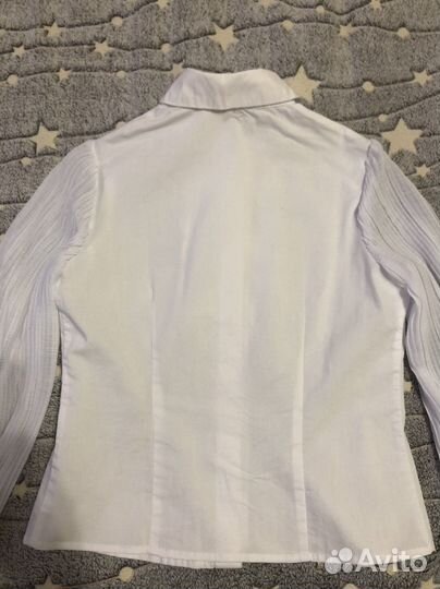 Школьная блузка 140, белая