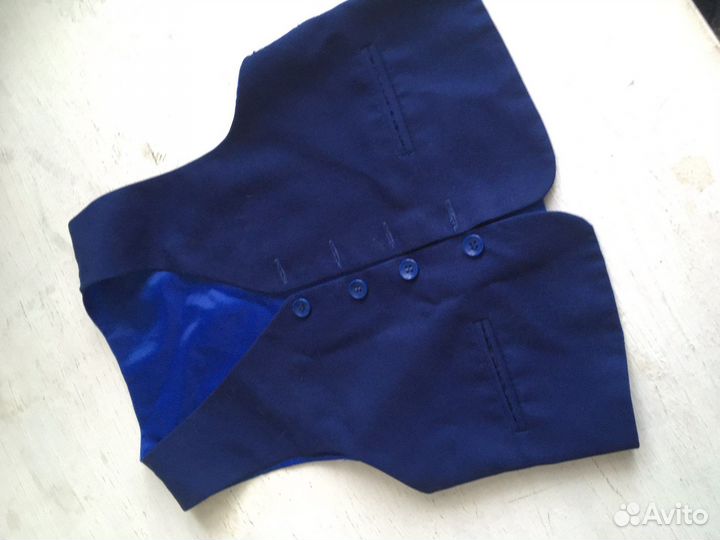 Синяя школьная форма на мальчика до 130 см