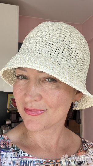 Шляпа из рафии р56-58