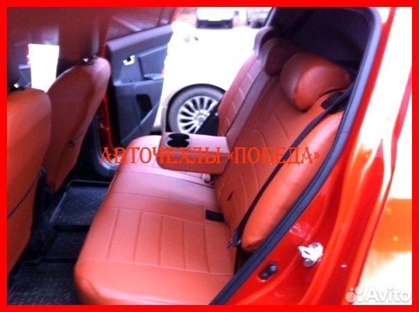 Чехлы Kia Sportage 5 из экокожи коричневые Классик