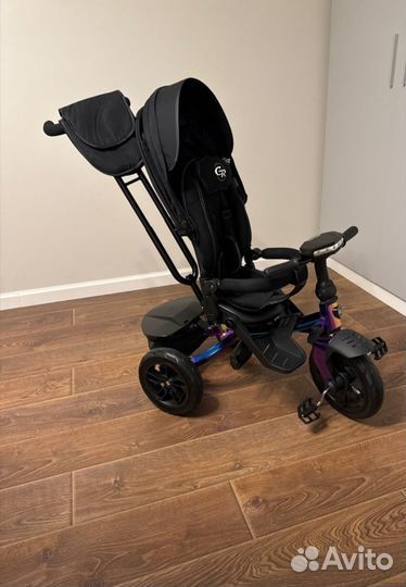 Велосипед трёхколёсный с родительской ручкой