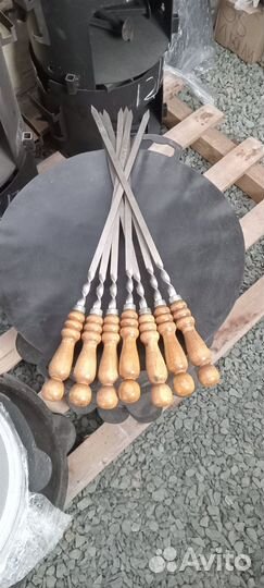 Шампуры из пищевой нержавейки толщина 3 мм