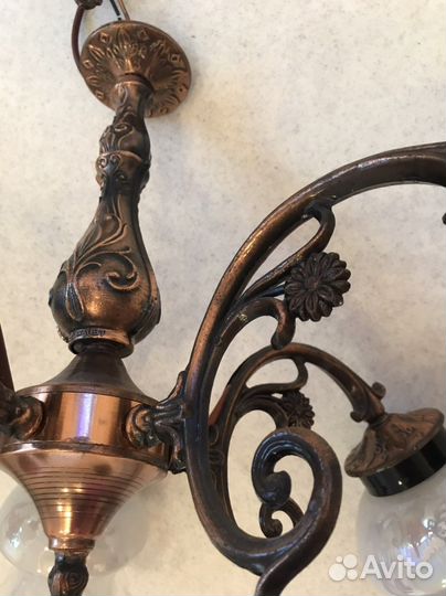 Медь Люстра 5 рожковая СССР доставка