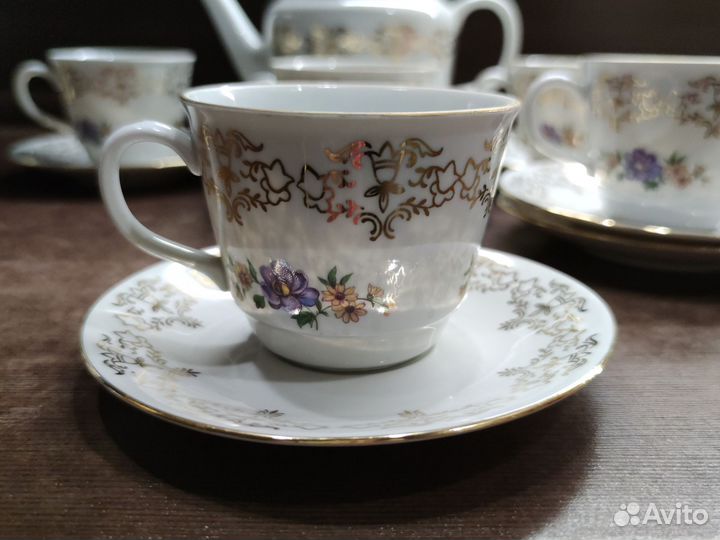 Сервиз чайный MZ Чехословакия/ винтаж СССР