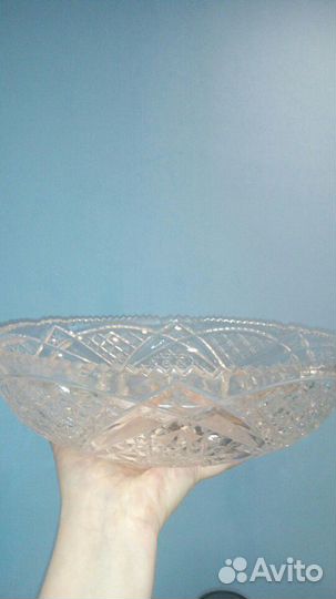 Хрустальная салатница (советская)