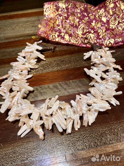 Колье жемчуг Бива