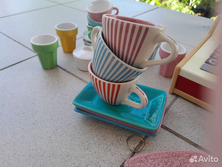 Детская посуда ikea,касса ikea,игрушки macdonalds