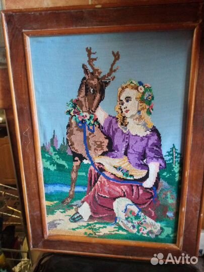 Картина вышивка