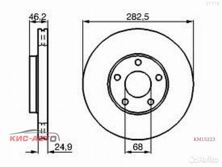 Диск тормозной meyle A4,6;B5