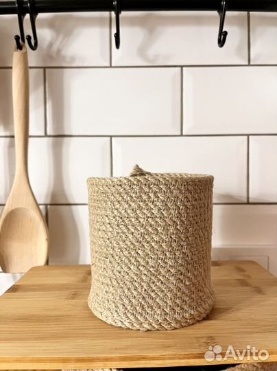 Корзина для хлеба + 2 органайзера из джута