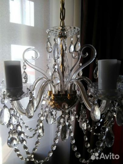 Люстры хрустальные Богемия и старинная, подвески