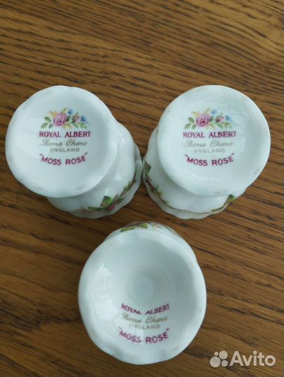 Три кокотницы Royal Albert, подставки для яиц