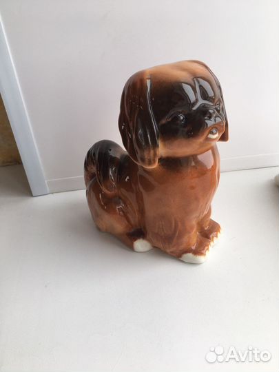 Фарфоровые статуэтки собаки СССР лфз