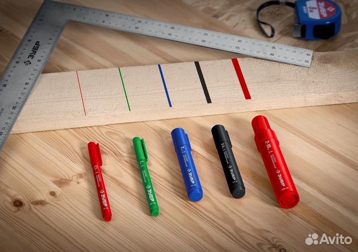 Маркер Зубр мп-300 2 мм, заостренный, синий