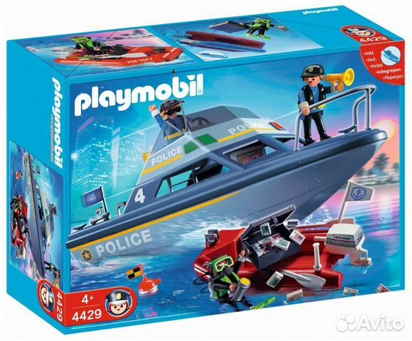Playmobil 4429 Полицейский катер с мотором