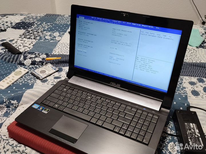 Ноутбук asus n53s Core i7, 500 Гб, GT 540 M 2 гб