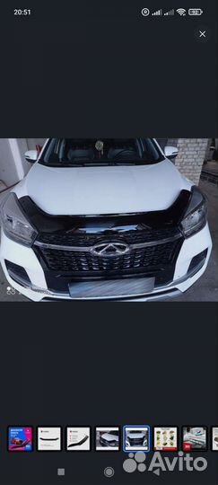 Дефлектор капота chery tiggo 4 про