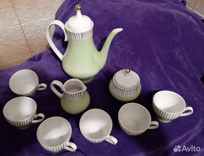 Кофейный сервиз kahla,гдр,винтаж,ретро